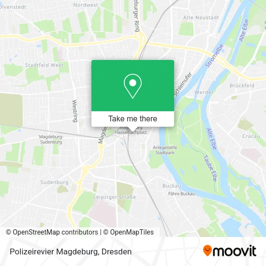 Карта Polizeirevier Magdeburg