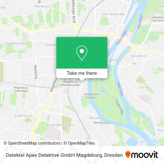 Карта Detektei Apex Detektive GmbH Magdeburg