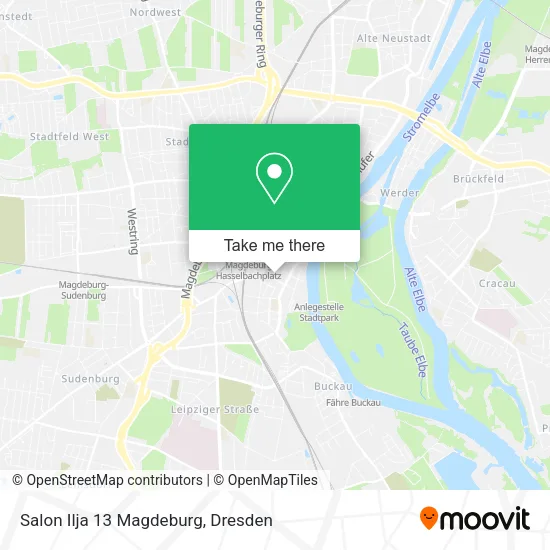 Карта Salon Ilja 13 Magdeburg