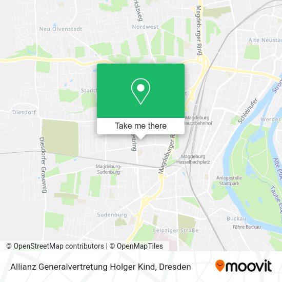 Карта Allianz Generalvertretung Holger Kind