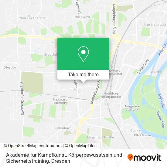 Akademie für Kampfkunst, Körperbewusstsein und Sicherheitstraining map