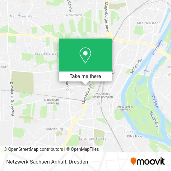 Карта Netzwerk Sachsen Anhalt