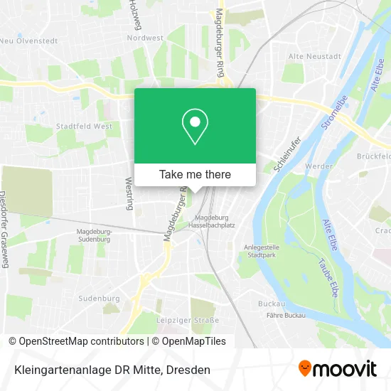 Карта Kleingartenanlage DR Mitte