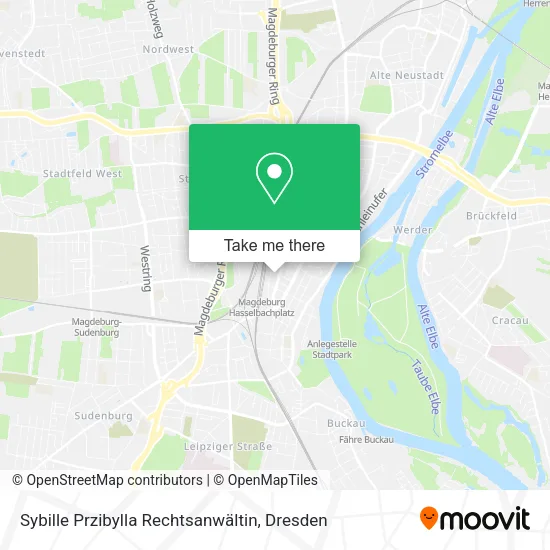 Карта Sybille Przibylla Rechtsanwältin