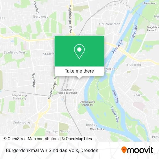 Карта Bürgerdenkmal Wir Sind das Volk