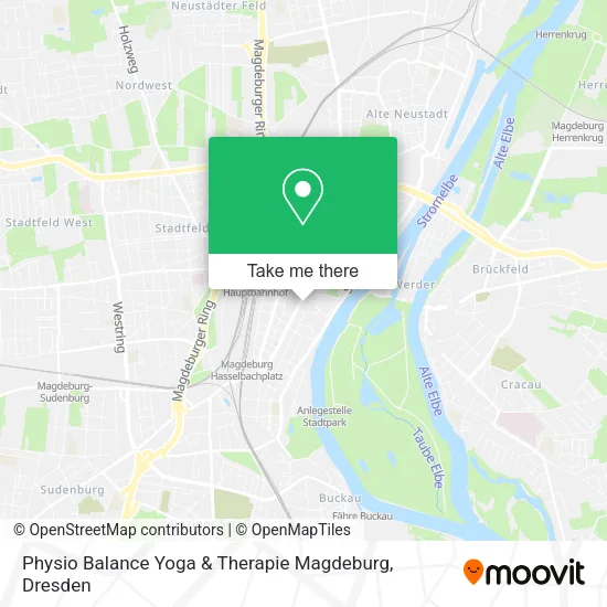 Карта Physio Balance Yoga & Therapie Magdeburg