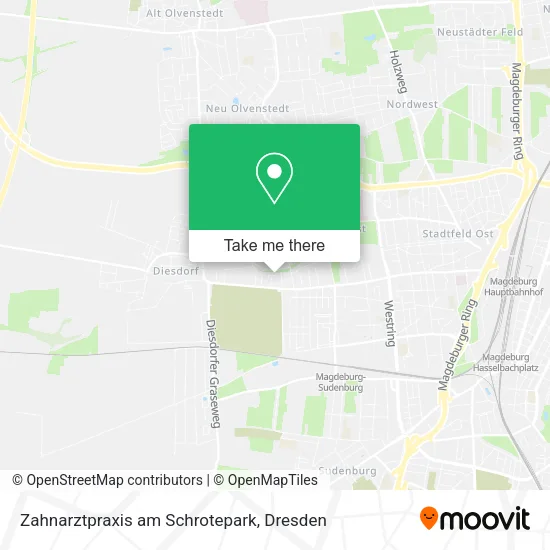 Карта Zahnarztpraxis am Schrotepark