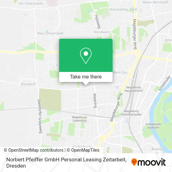 Карта Norbert Pfeiffer GmbH Personal Leasing Zeitarbeit