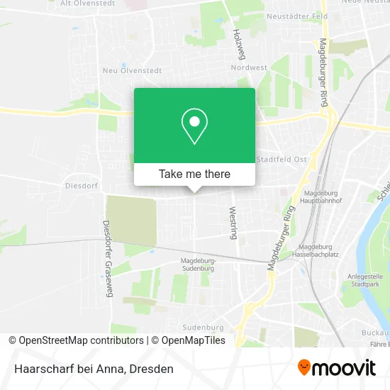 Карта Haarscharf bei Anna