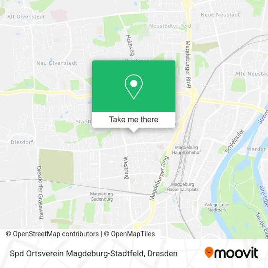 Карта Spd Ortsverein Magdeburg-Stadtfeld