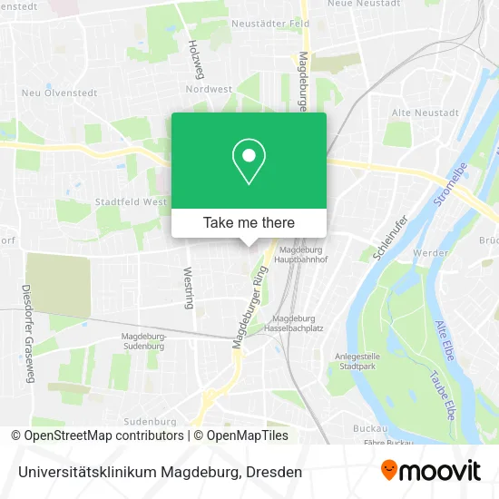 Карта Universitätsklinikum Magdeburg