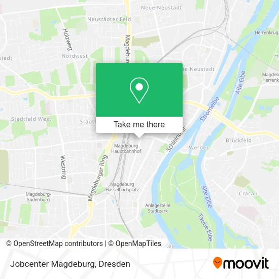Карта Jobcenter Magdeburg