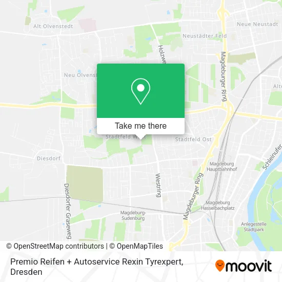 Карта Premio Reifen + Autoservice Rexin Tyrexpert