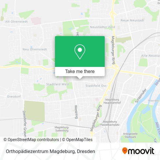 Карта Orthopädiezentrum Magdeburg
