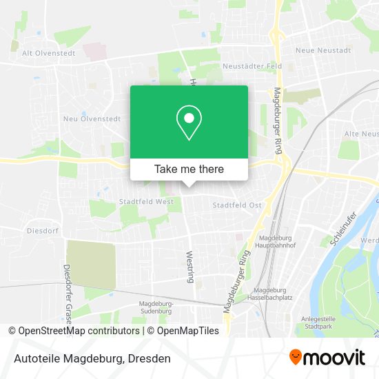 Карта Autoteile Magdeburg