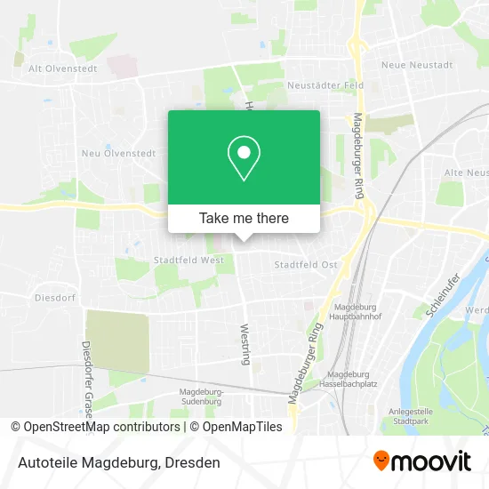 Карта Autoteile Magdeburg