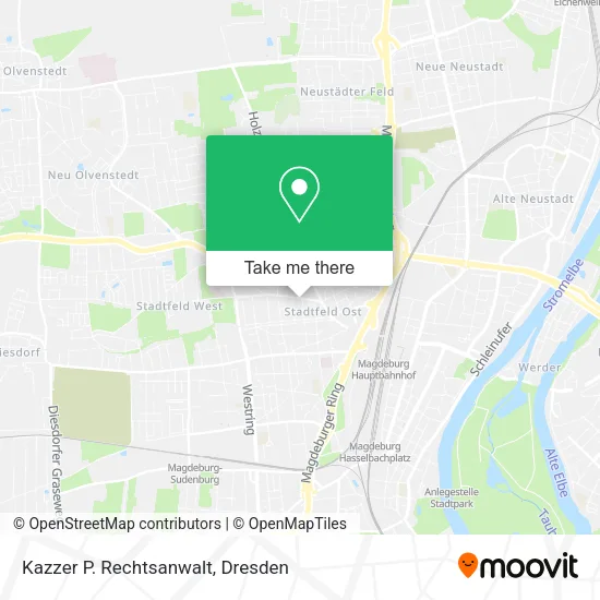 Карта Kazzer P. Rechtsanwalt