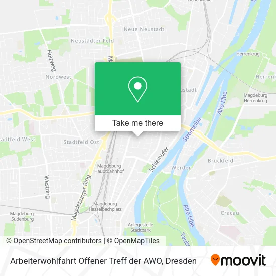 Карта Arbeiterwohlfahrt Offener Treff der AWO