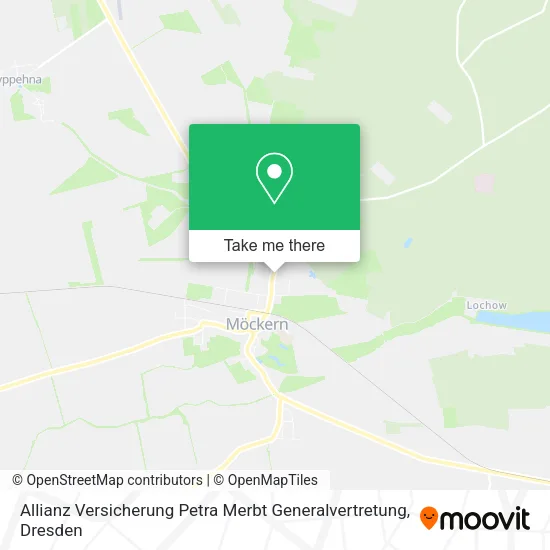 Карта Allianz Versicherung Petra Merbt Generalvertretung
