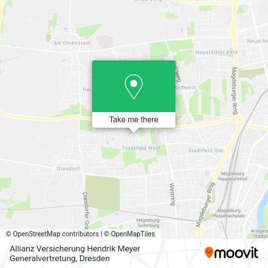 Карта Allianz Versicherung Hendrik Meyer Generalvertretung