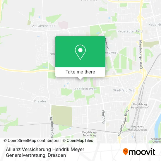 Карта Allianz Versicherung Hendrik Meyer Generalvertretung