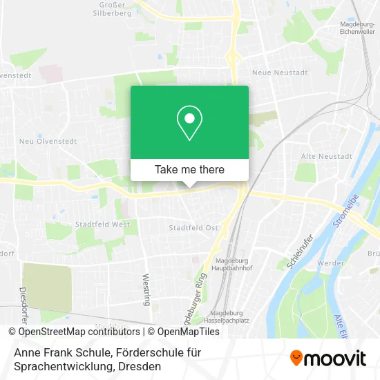 Карта Anne Frank Schule, Förderschule für Sprachentwicklung