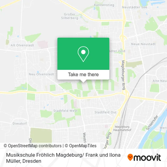 Карта Musikschule Fröhlich Magdeburg/ Frank und Ilona Müller