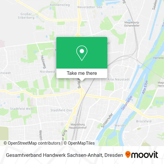 Карта Gesamtverband Handwerk Sachsen-Anhalt