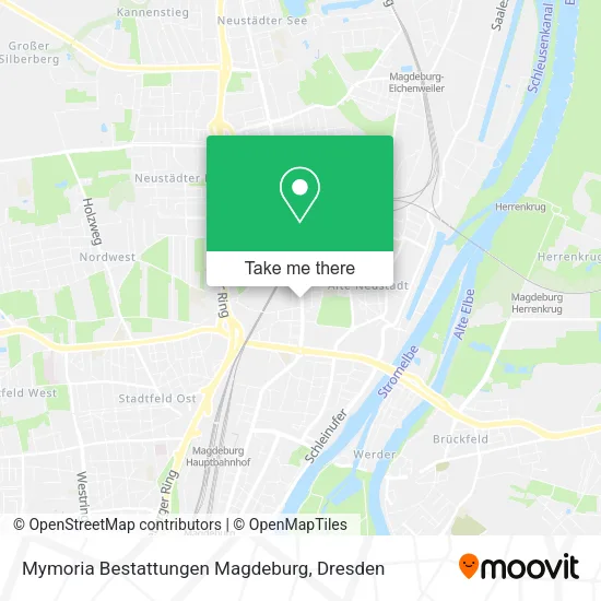 Карта Mymoria Bestattungen Magdeburg