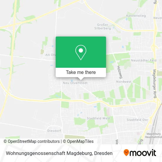 Карта Wohnungsgenossenschaft Magdeburg