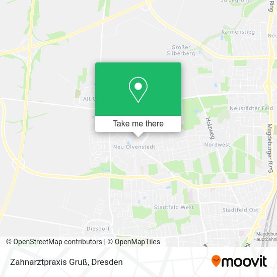 Карта Zahnarztpraxis Gruß