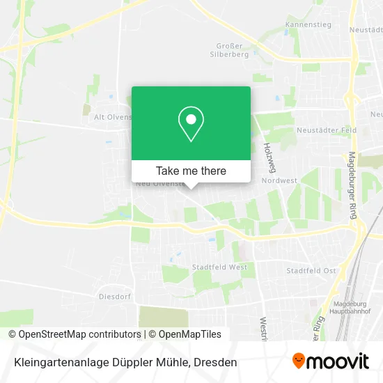 Карта Kleingartenanlage Düppler Mühle
