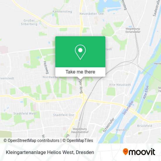 Карта Kleingartenanlage Helios West