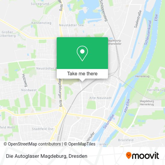 Карта Die Autoglaser Magdeburg