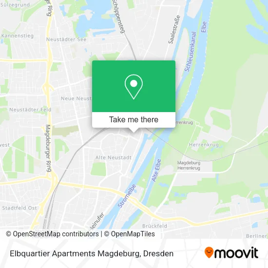 Карта Elbquartier Apartments Magdeburg