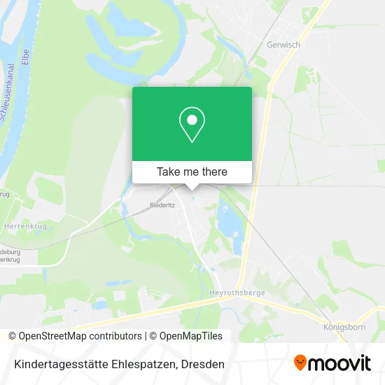 Карта Kindertagesstätte Ehlespatzen