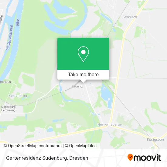 Карта Gartenresidenz Sudenburg