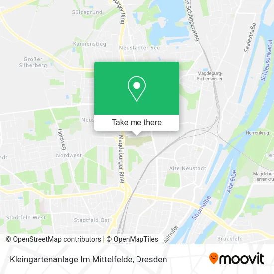 Карта Kleingartenanlage Im Mittelfelde