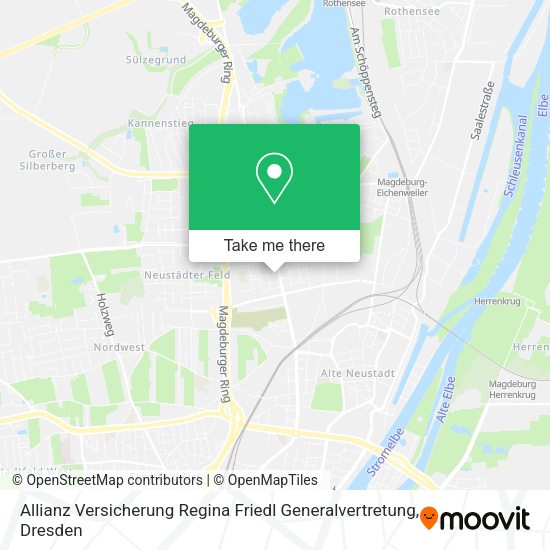 Карта Allianz Versicherung Regina Friedl Generalvertretung