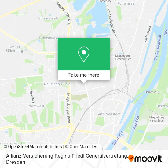 Карта Allianz Versicherung Regina Friedl Generalvertretung
