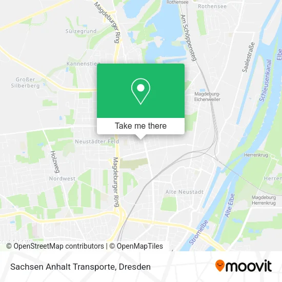 Карта Sachsen Anhalt Transporte
