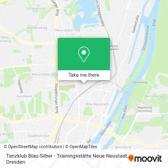 Карта Tanzklub Blau-Silber - Trainingsstätte Neue Neustadt