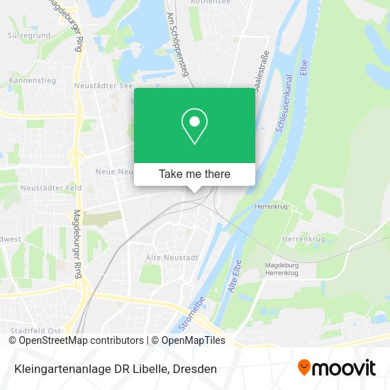 Карта Kleingartenanlage DR Libelle