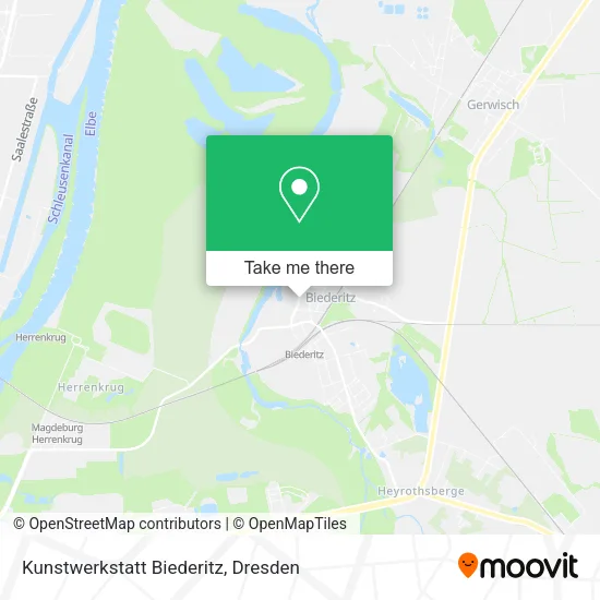 Карта Kunstwerkstatt Biederitz