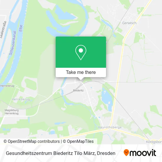 Карта Gesundheitszentrum Biederitz Tilo März