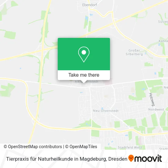 Карта Tierpraxis für Naturheilkunde in Magdeburg