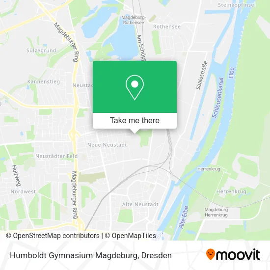 Карта Humboldt Gymnasium Magdeburg