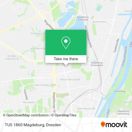 Карта TUS 1860 Magdeburg