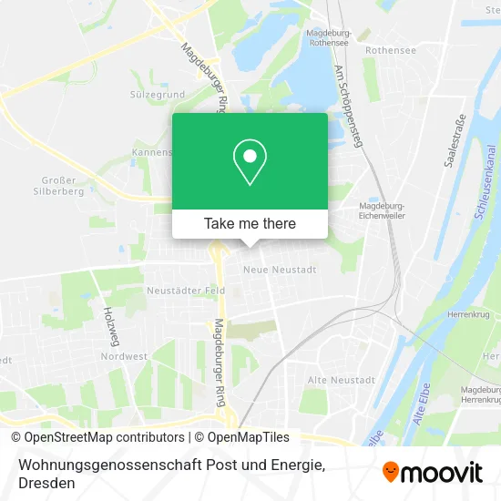 Карта Wohnungsgenossenschaft Post und Energie