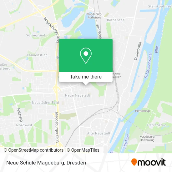 Карта Neue Schule Magdeburg